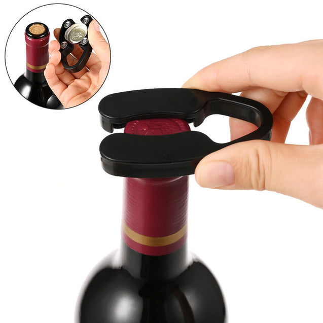 Kit Tire-Bouchon Vin - Ouvreur de Vin à Pression d'air + Pompe à Vide Vin + Verseur Vin + Coupe-Capsule - Ensembles d'accessoires pour Vin